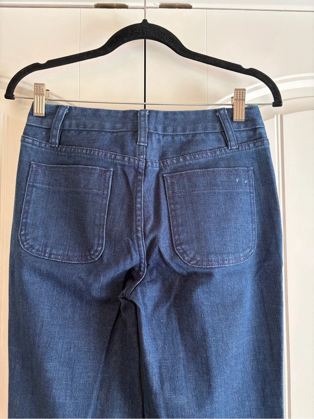 Tory Burch NWT Women's Flare Boot Cut Dark Wash Jeans Size 26 Center Seam